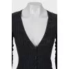 Cashmere and silk cardigan with buttons
