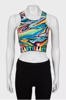 Sports top in a combination of colors