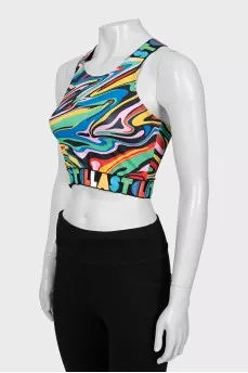 Sports top in a combination of colors