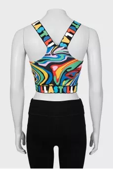 Sports top in a combination of colors