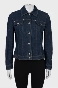 Denim jacket with buttons