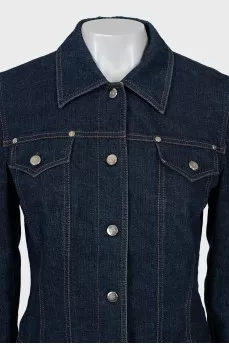 Denim jacket with buttons