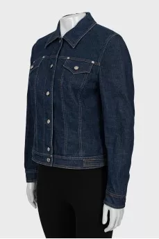 Denim jacket with buttons