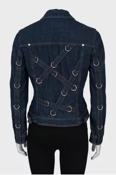 Denim jacket with buttons