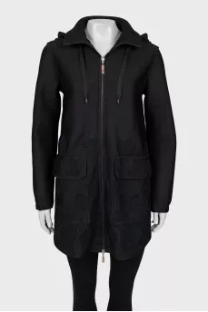 Long jacket with perforation