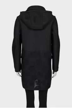 Long jacket with perforation