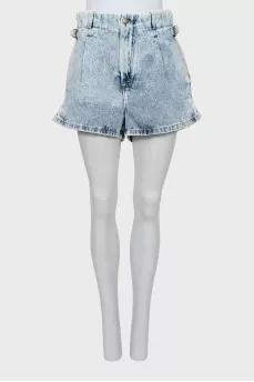 Fitted Denim Shorts