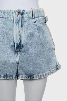 Fitted Denim Shorts