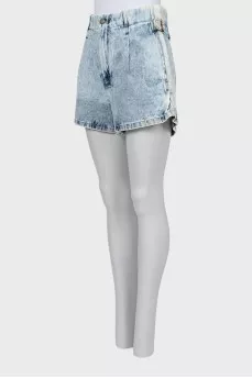 Fitted Denim Shorts