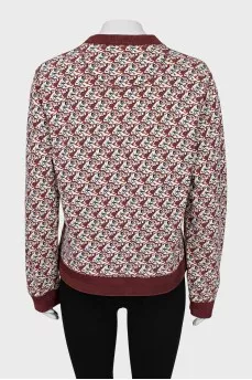 Sweatshirt with a print, straight cut