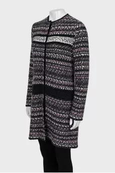 Long cardigan with buttons