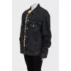 Oversized insulated denim jacket