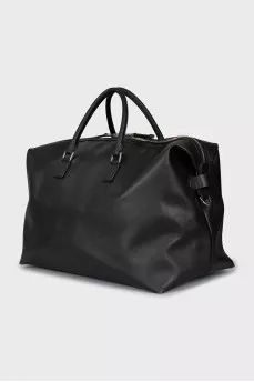 Eco-leather travel bag with brand logo