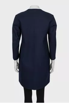 Blue loose fit cardigan