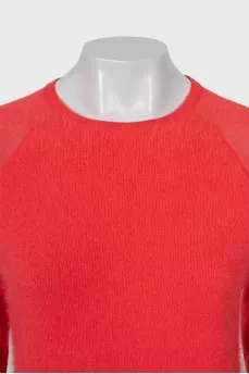Red sweater with long pile