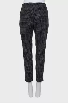 Tapered trousers with print