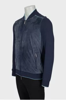 Men's silk cardigan