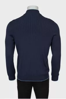 Men's silk cardigan
