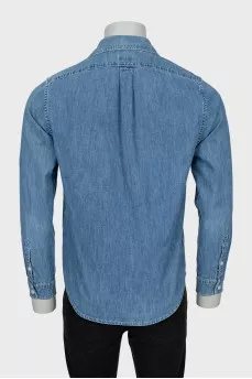 Men's shirt with branded embroidery