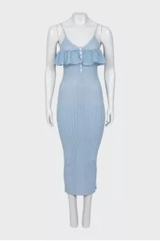 Bodycon midi dress with straps