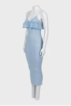 Bodycon midi dress with straps