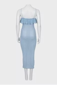 Bodycon midi dress with straps