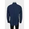 Men's blue shirt with small print