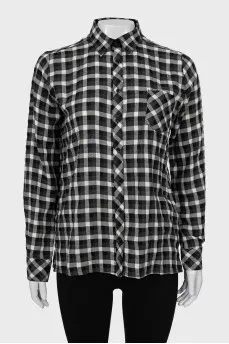 Loose fit checkered shirt
