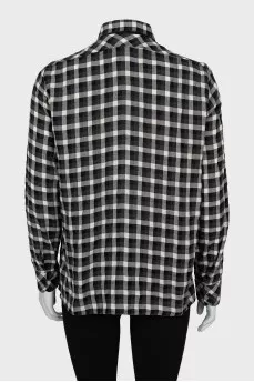 Loose fit checkered shirt