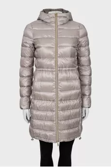 Reversible grey hooded jacket