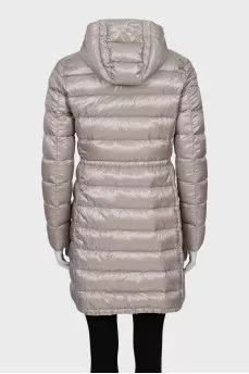 Reversible grey hooded jacket