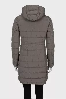 Reversible grey hooded jacket