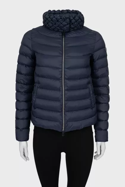 A mock jacket with zippers on the side