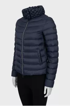 A mock jacket with zippers on the side
