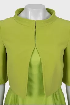 Green dress and jacket set