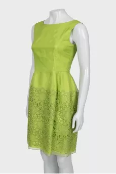 Green dress and jacket set