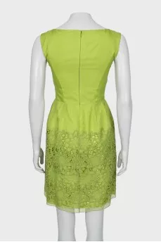 Green dress and jacket set