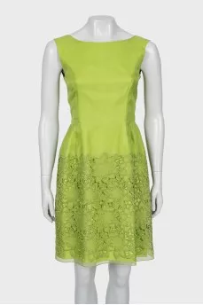 Green dress and jacket set