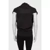Slim fit wool vest with tag