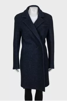 Single-breasted coat with pockets