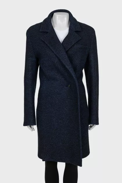 Single-breasted coat with pockets