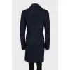Single-breasted coat with pockets