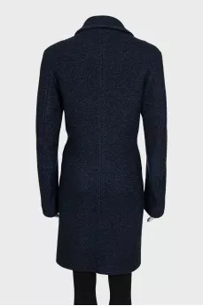 Single-breasted coat with pockets