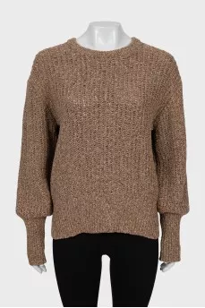 Brown slim fit jumper