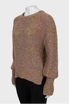 Brown slim fit jumper