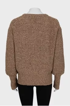 Brown slim fit jumper