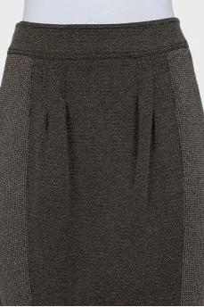 Skirt with small print and pockets