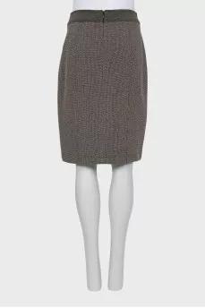 Skirt with small print and pockets
