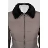 Brown fitted jacket