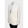 White straight cut jacket